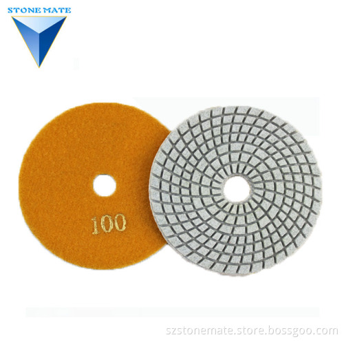 Wet and Dry Grinding Turbo Diamond Polishing Pads for Marble and Granite